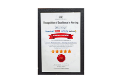 Certificate of Recognition of Excellence in Nursing by CII