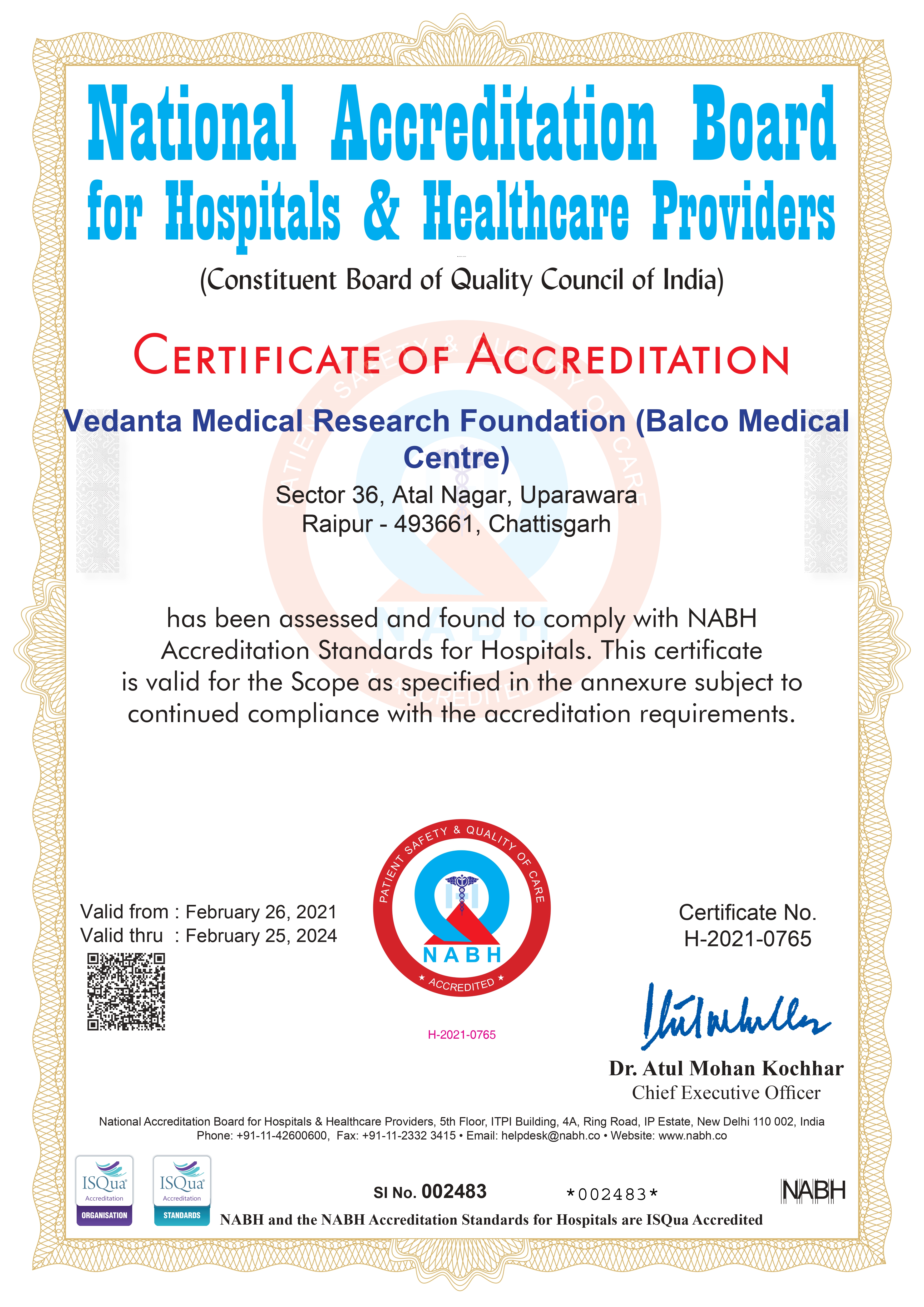 NABH Certified