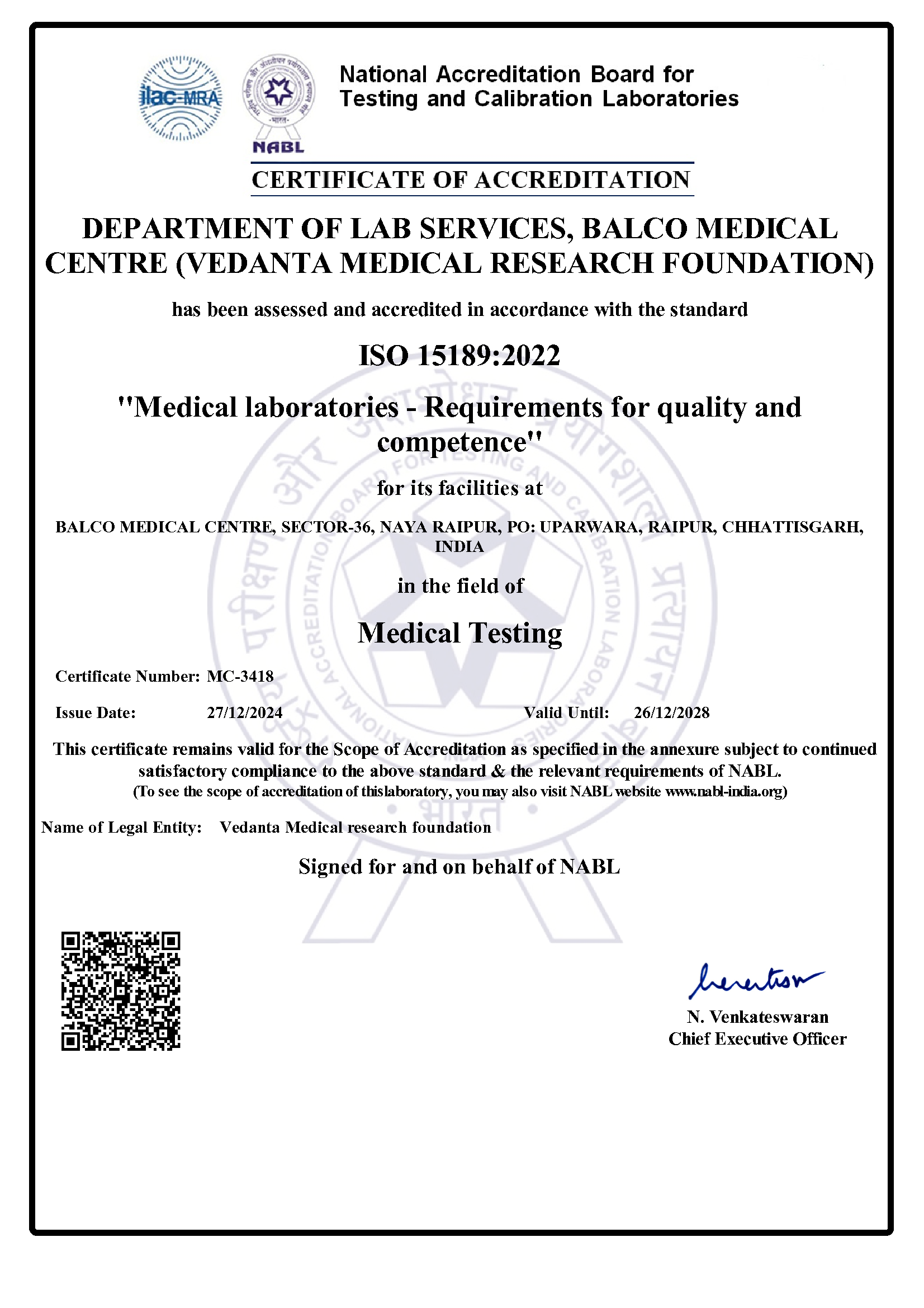 NABL Certified
